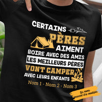 Personalized Dad Camping  Papa French T Shirt AP910 30O58 thumb 1