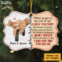 Personalized Christmas Gift For Old Couple The End Of Our Life Benelux Ornament 29029 thumb 1