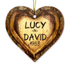 Personalized Gift For Couple Carved Tree Heart Ornament 29032 1