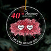 Personalized 40th Anniversary Tree Of Life Circle Ornament 29033 1