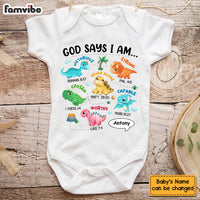 Personalized Gifts For Grandson Dinosaur I Am Baby Onesie 29042 thumb 1