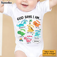 Personalized Gifts For Grandson Dinosaur I Am Baby Onesie 29042 thumb 1