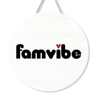 Personalized Famvibe Round Wood Sign 29043 thumb 1