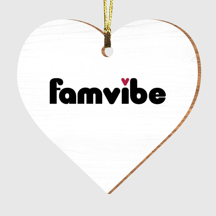 Personalized Famvibe Heart Ornament 29048 1