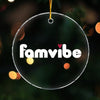 Personalized Famvibe Acrylic Circle Ornament 29050 1