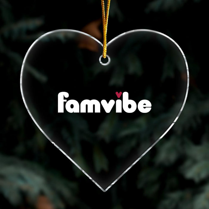 Personalized Famvibe Acrylic Heart Ornament 29051 1