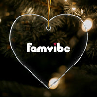 Personalized Famvibe Acrylic Heart Ornament 29051 thumb 1