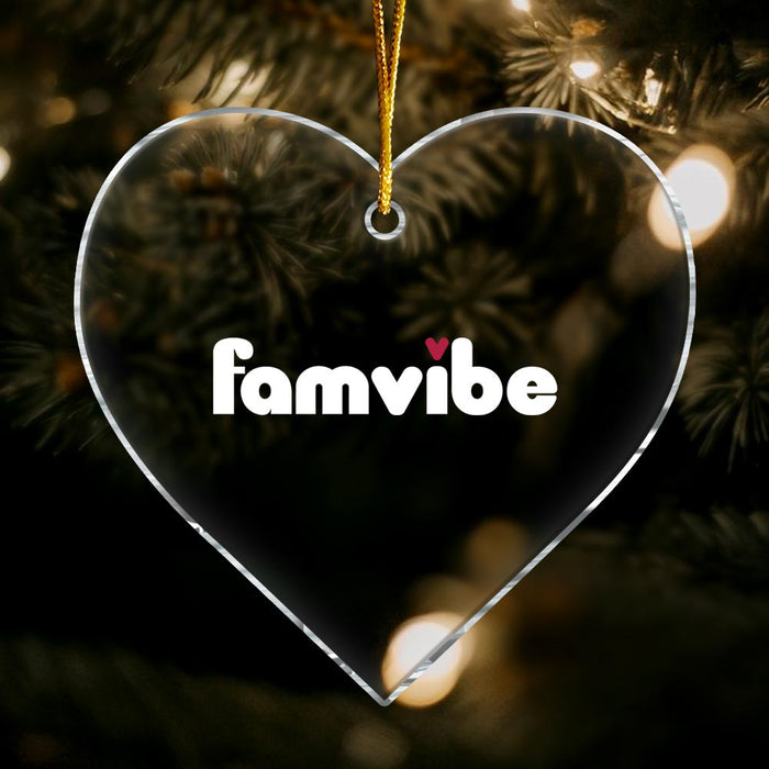 Personalized Famvibe Acrylic Heart Ornament 29051 1