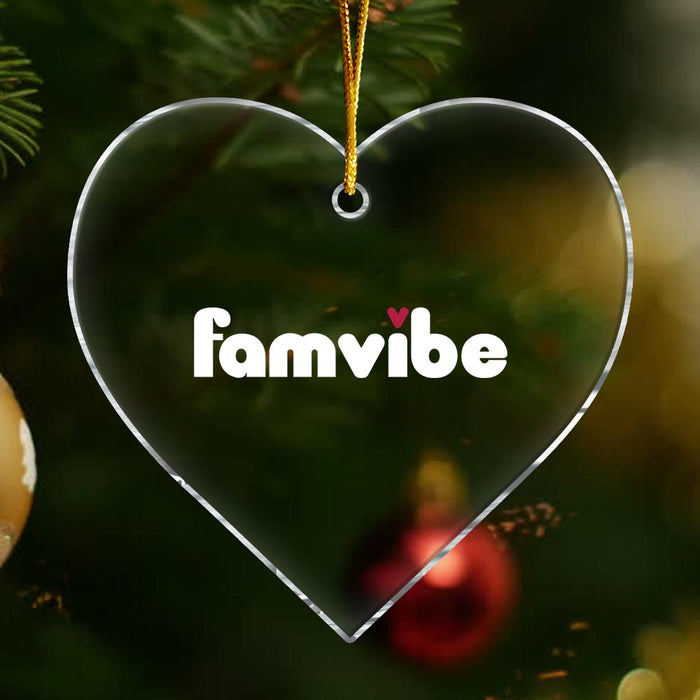 Personalized Famvibe Acrylic Heart Ornament 29051 1