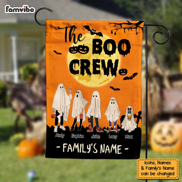 Personalized Halloween Gift For Family The Boo Crew Flag 29056 1