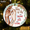 Personalized Christmas Gift For Couple This Is Us Love Hands Circle Ornament 29059 1