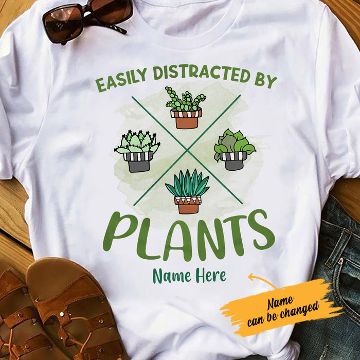 Personalized Distracted By Plant T Shirt AG311 74O36 1
