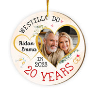 Personalized 20th Anniversary Gift For Couple We Still Do Circle Ornament 29063 thumb 1