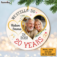 Personalized 20th Anniversary Gift For Couple We Still Do Circle Ornament 29063 thumb 1