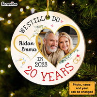 Personalized 20th Anniversary Gift For Couple We Still Do Circle Ornament 29063 thumb 1