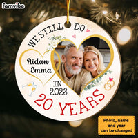 Personalized 20th Anniversary Gift For Couple We Still Do Circle Ornament 29063 thumb 1