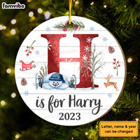 Personalized Name Ornament Grandson Circle Ornament 29066 thumb 1