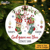 Personalized Gift For Couple God Gave Me You Circle Ornament 29068 1