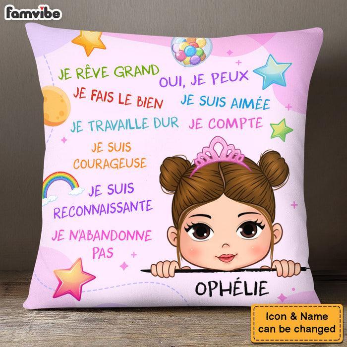 Personalized I Dream Big Granddaughter France Pillow 29073 1