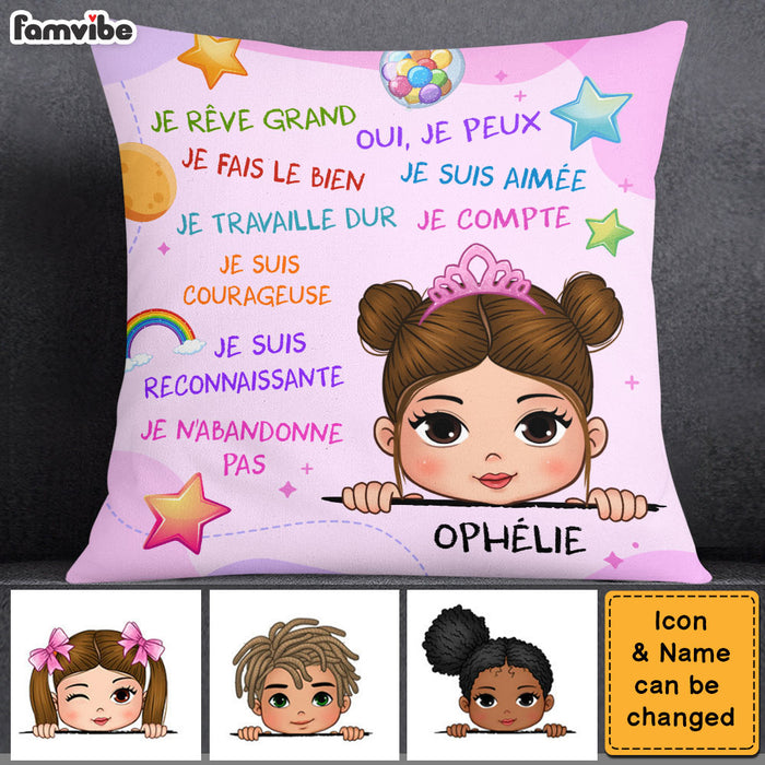 Personalized I Dream Big Granddaughter France Pillow 29073 1