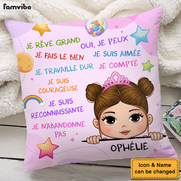 Personalized I Dream Big Granddaughter France Pillow 29073 1