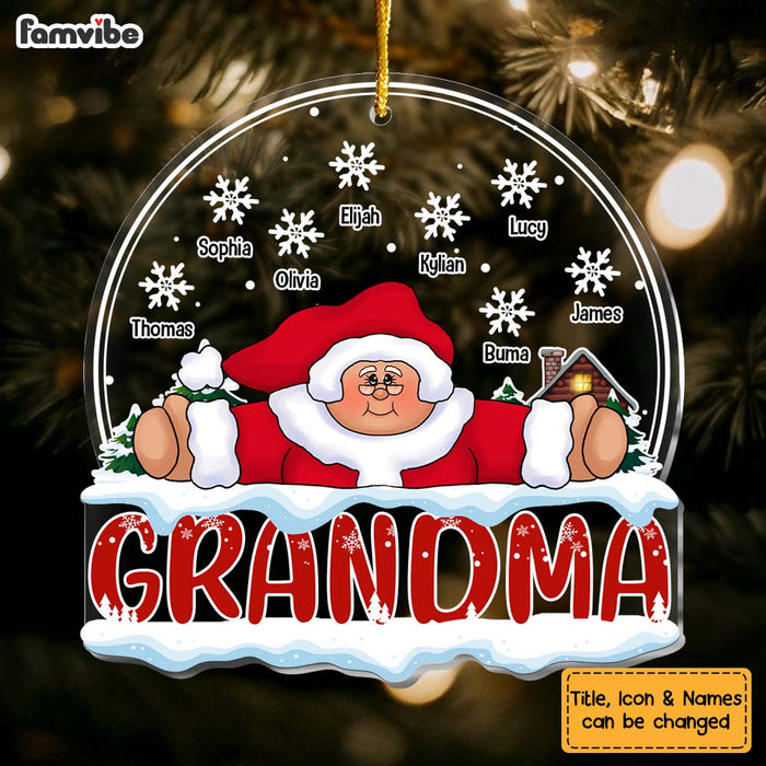 Personalized Gift For Grandma Mrs Claus Ornament 29075 1