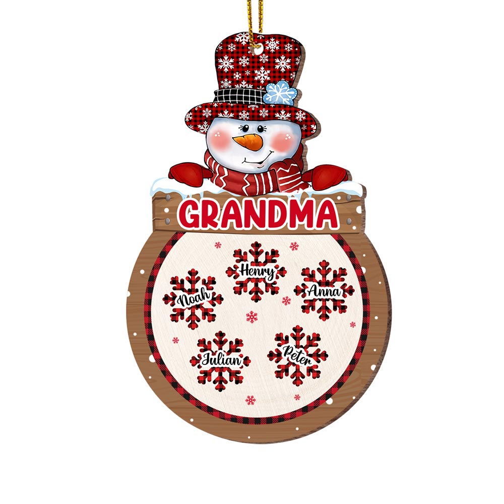 Personalized Christmas Gift For Grandma Ornament 29076 Primary Mockup