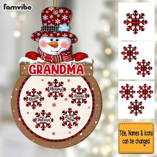 Personalized Granny Ornament For Grandma, Granny Claus, Custom Granny Christmas Ornament, Granny Gift, Keepsake Ornament, Grandma Gift Xmas
