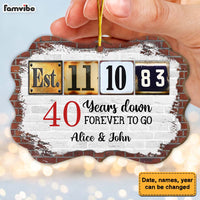 Personalized 30 Years Down Forever To Go Anniversary Benelux Ornament 29082 thumb 1