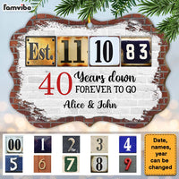 Personalized 30 Years Down Forever To Go Anniversary Benelux Ornament 29082 thumb 1