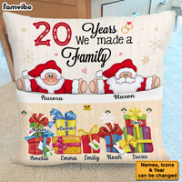 Personalized Anniversary Gift For Couple 20 Years We Made A Family Pocket Pillow 29085 thumb 1