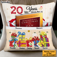 Personalized Anniversary Gift For Couple 20 Years We Made A Family Pocket Pillow 29085 thumb 1