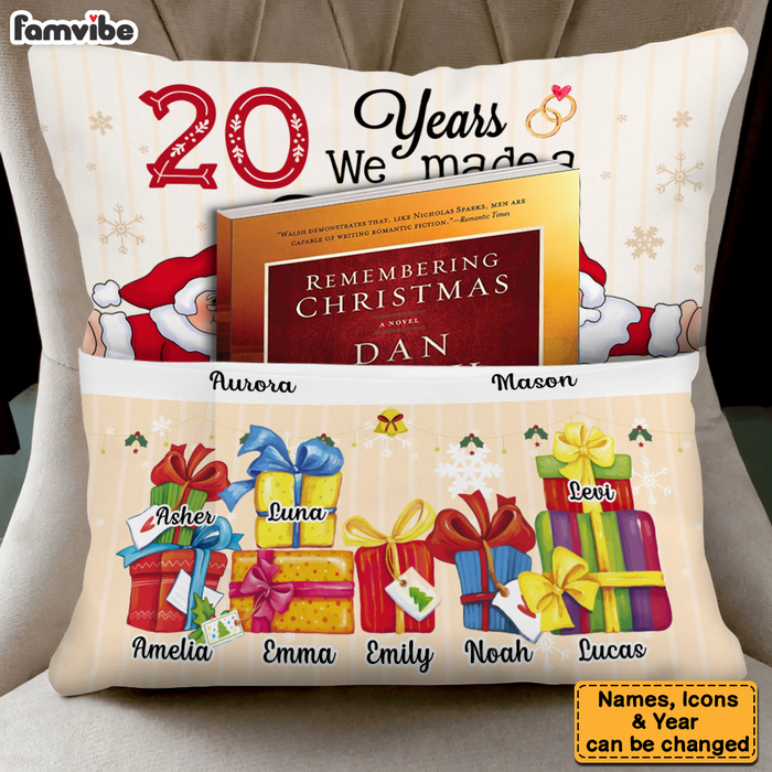 Personalized Anniversary Gift For Couple 20 Years We Made A Family Pocket Pillow 29085 1