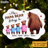 Personalized This Papa Bear Belongs To Benelux Ornament 29086 thumb 1