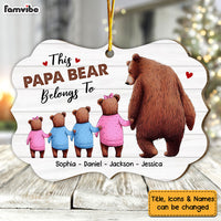 Personalized This Papa Bear Belongs To Benelux Ornament 29086 thumb 1