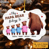 Personalized This Papa Bear Belongs To Benelux Ornament 29086 1