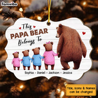 Personalized This Papa Bear Belongs To Benelux Ornament 29086 thumb 1