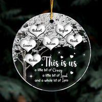 Personalized Christmas Gift For Family Tree This Is Us Circle Ornament 29087 thumb 1