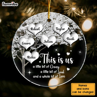Personalized Christmas Gift For Family Tree This Is Us Circle Ornament 29087 Mockup 2