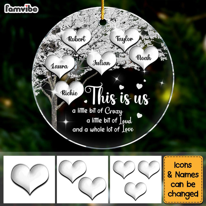 Personalized Christmas Gift For Family Tree This Is Us Circle Ornament 29087 1