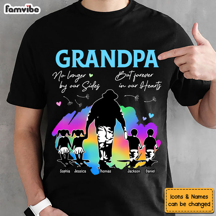 Personalized Memorial Gift Grandpa On My Heart Shirt - Hoodie - Sweatshirt 29100 1