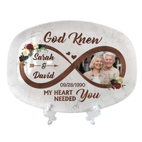 Personalized Photo Wedding Anniversary Gift For Couple Plate 29108 thumb 1