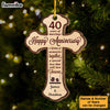 Personalized 40th Wedding Anniversary Religious 40 Years Of Marriage Ornament 29110 1