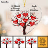 Personalized 40th Wedding Anniversary 40 Years Of Marriage Heart Ornament 29111 1