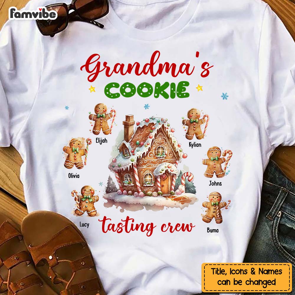 Personalized Christmas Gift For Grandma Cookie Gingerbread Shirt Hoodie Sweatshirt 28549 29112 Primary Mockup