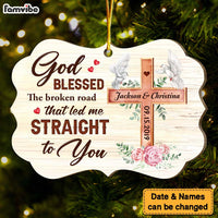 Personalized Christmas Religious Gift For Couple Cross Benelux Ornament 29116 thumb 1