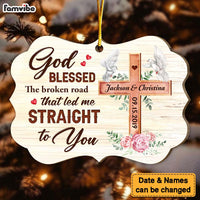 Personalized Christmas Religious Gift For Couple Cross Benelux Ornament 29116 thumb 1