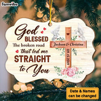Personalized Christmas Religious Gift For Couple Cross Benelux Ornament 29116 thumb 1