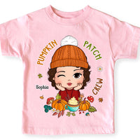 Personalized Gift For Granddaughter Pumpkin Patch Crew Kid T Shirt 29128 thumb 1