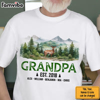 Personalized Gift For Grandpa Forest Lanscape Watercolor Shirt - Hoodie - Sweatshirt 29129 thumb 1